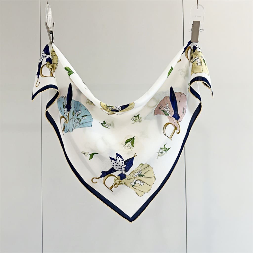 MaraSilk Pure Mulberry Silk Scarf - Square Double Crepe MS258