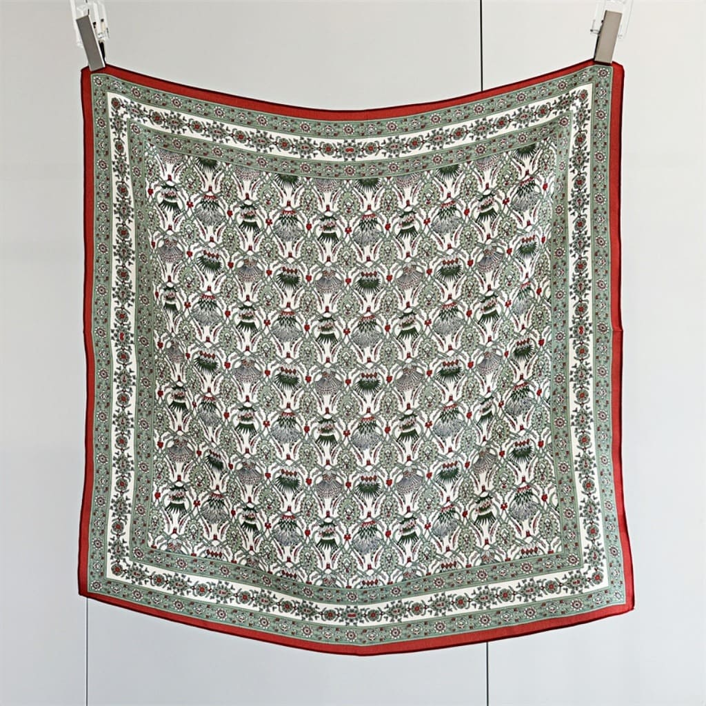 MaraSilk Pure Mulberry Silk Scarf - Square Double Crepe MS259 25" x 25" MS25902