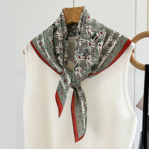 MaraSilk Pure Mulberry Silk Scarf - Square Double Crepe MS259