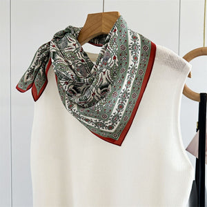 MaraSilk Pure Mulberry Silk Scarf - Square Double Crepe MS259