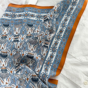 MaraSilk Pure Mulberry Silk Scarf - Square Double Crepe MS259