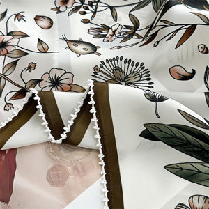 MaraSilk Pure Mulberry Silk Scarf - Square Double Crepe MS260