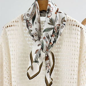 MaraSilk Pure Mulberry Silk Scarf - Square Double Crepe MS260 25" x 25" MS26001