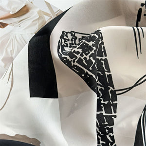 MaraSilk Pure Mulberry Silk Scarf - Square Double Crepe MS261