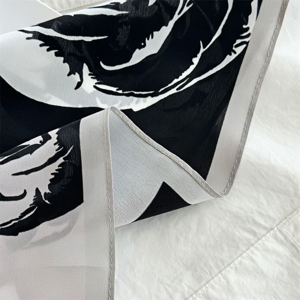 MaraSilk Pure Mulberry Silk Scarf - Square Double Crepe MS261