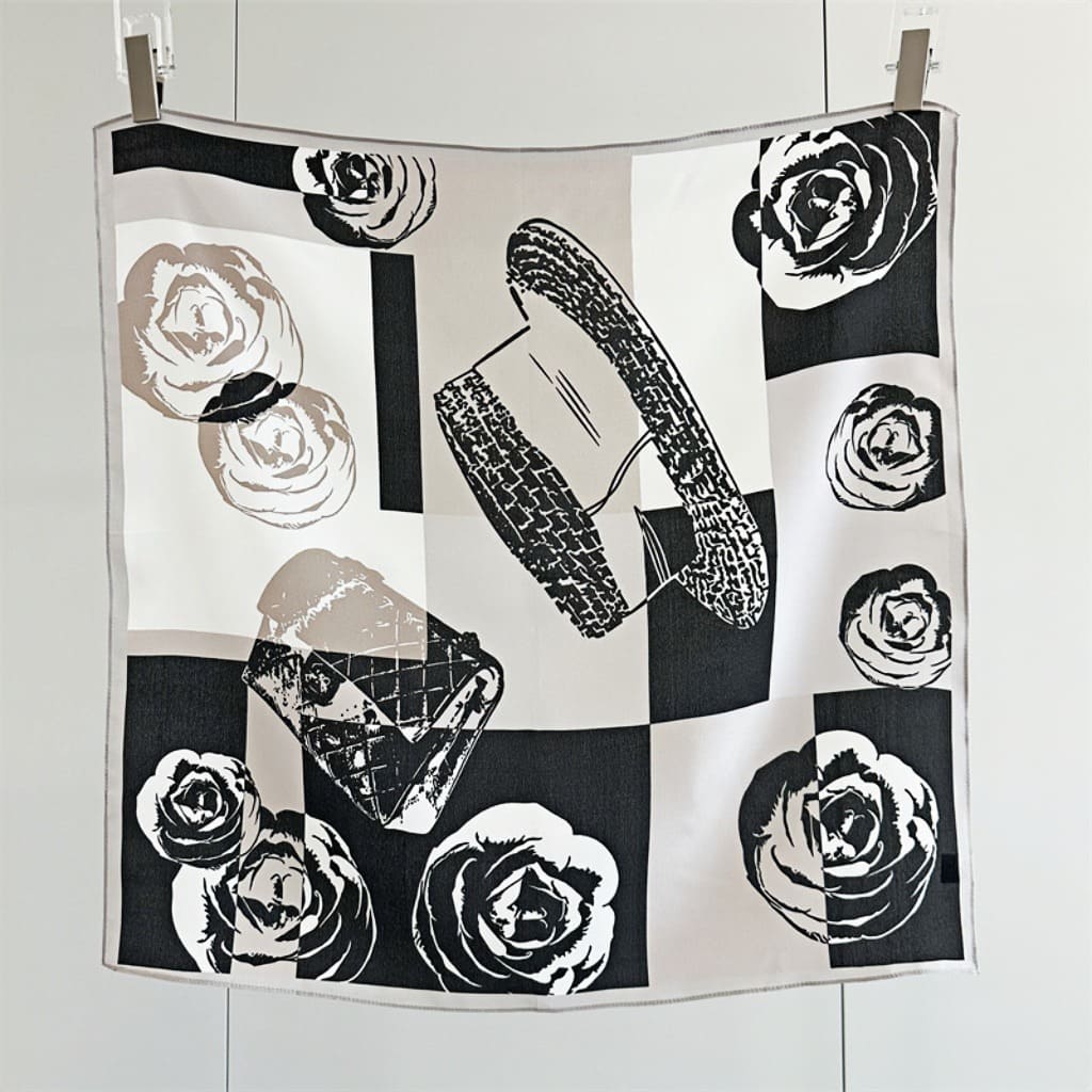 MaraSilk Pure Mulberry Silk Scarf - Square Double Crepe MS261