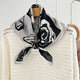 MaraSilk Pure Mulberry Silk Scarf - Square Double Crepe MS261 25" x 25" MS26101