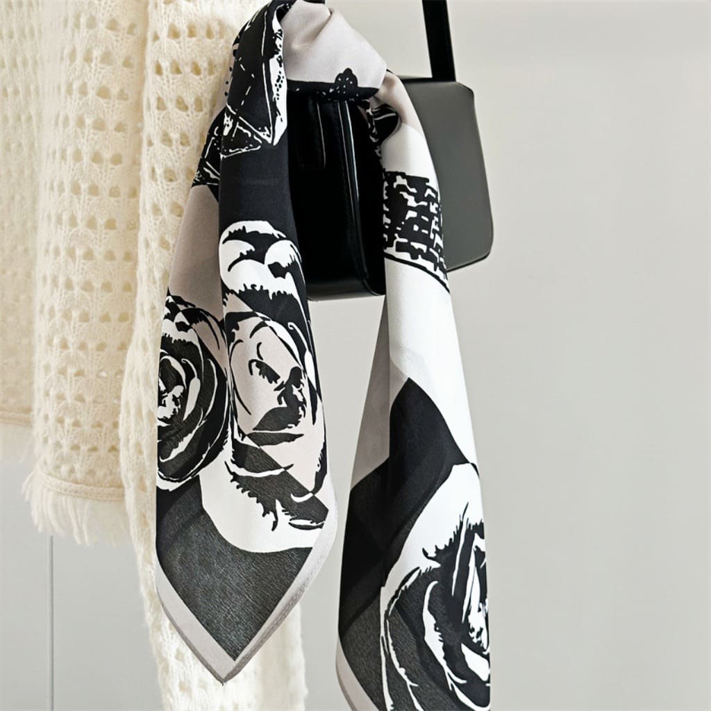 MaraSilk Pure Mulberry Silk Scarf - Square Double Crepe MS261