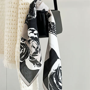 MaraSilk Pure Mulberry Silk Scarf - Square Double Crepe MS261