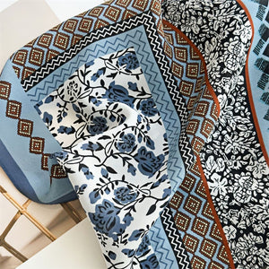 MaraSilk Pure Mulberry Silk Scarf - Square Double Crepe MS262