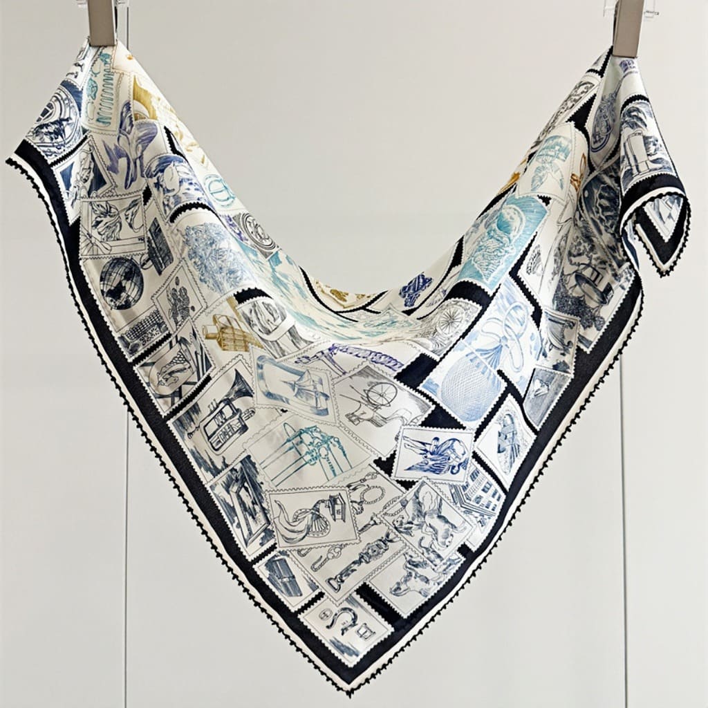 MaraSilk Pure Mulberry Silk Scarf - Square Double Crepe MS263