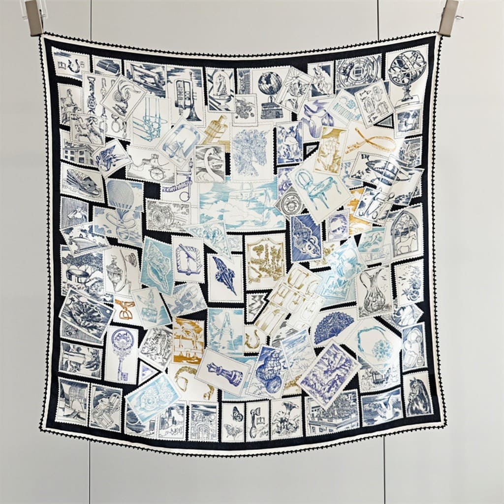 MaraSilk Pure Mulberry Silk Scarf - Square Double Crepe MS263