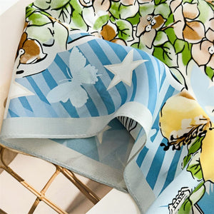 MaraSilk Pure Mulberry Silk Scarf - Square Double Crepe MS264