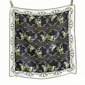 MaraSilk Pure Mulberry Silk Scarf - Square Double Crepe MS265