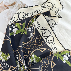 MaraSilk Pure Mulberry Silk Scarf - Square Double Crepe MS265