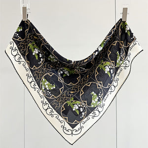 MaraSilk Pure Mulberry Silk Scarf - Square Double Crepe MS265