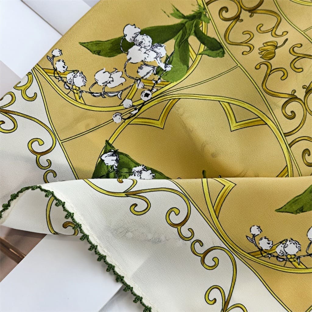 MaraSilk Pure Mulberry Silk Scarf - Square Double Crepe MS265