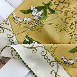 MaraSilk Pure Mulberry Silk Scarf - Square Double Crepe MS265