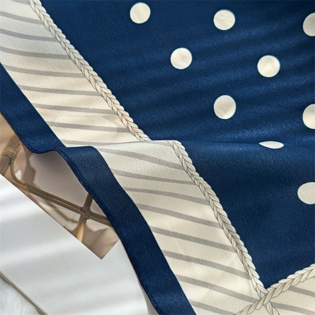 MaraSilk Pure Mulberry Silk Scarf - Square Double Crepe MS266