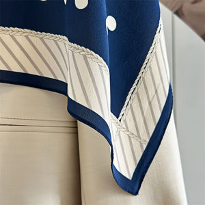 MaraSilk Pure Mulberry Silk Scarf - Square Double Crepe MS266