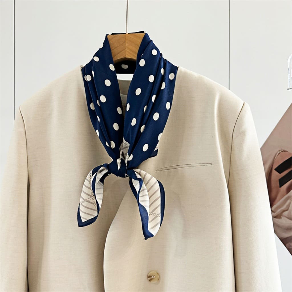 MaraSilk Pure Mulberry Silk Scarf - Square Double Crepe MS266