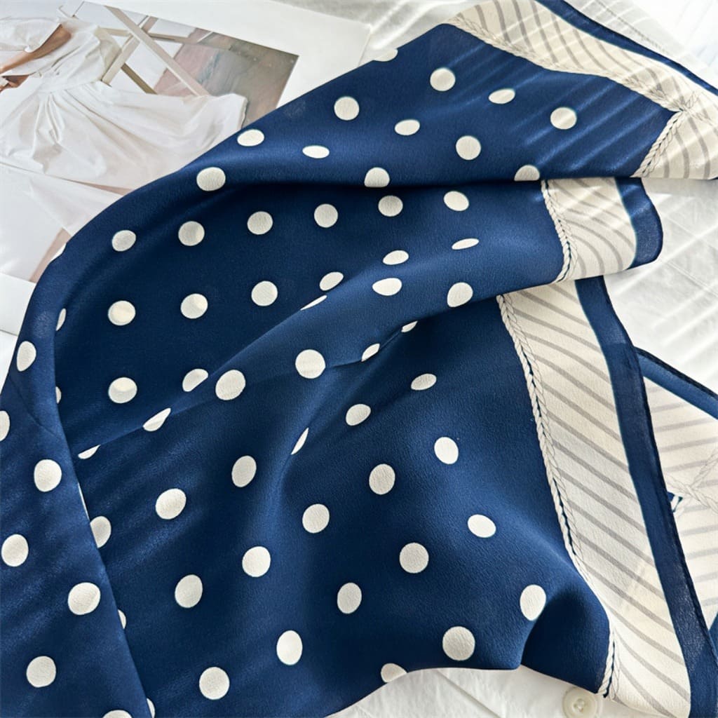 MaraSilk Pure Mulberry Silk Scarf - Square Double Crepe MS266