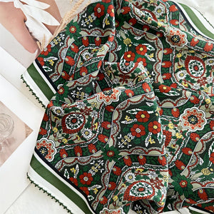 MaraSilk Pure Mulberry Silk Scarf - Square Double Crepe MS267