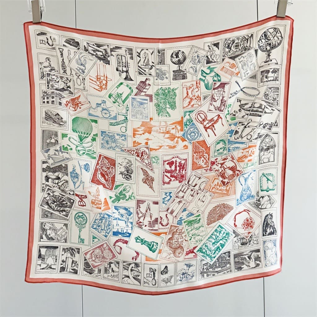 MaraSilk Pure Mulberry Silk Scarf - Square Double Crepe MS268 25" x 25" MS26802