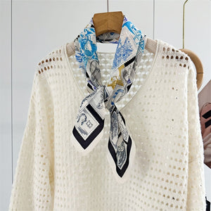 MaraSilk Pure Mulberry Silk Scarf - Square Double Crepe MS268