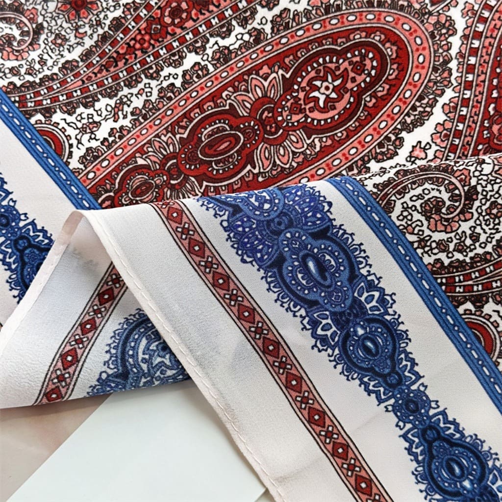 MaraSilk Pure Mulberry Silk Scarf - Square Double Crepe MS269