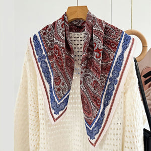 MaraSilk Pure Mulberry Silk Scarf - Square Double Crepe MS269