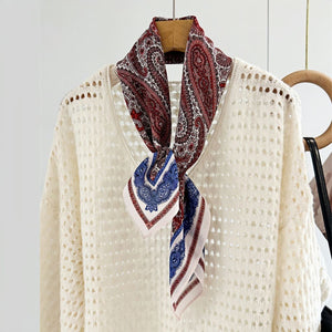 MaraSilk Pure Mulberry Silk Scarf - Square Double Crepe MS269