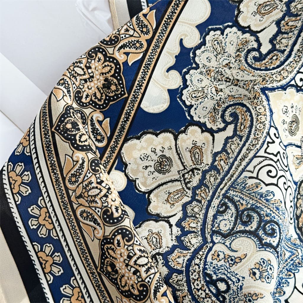 MaraSilk Pure Mulberry Silk Scarf - Square Double Crepe MS270