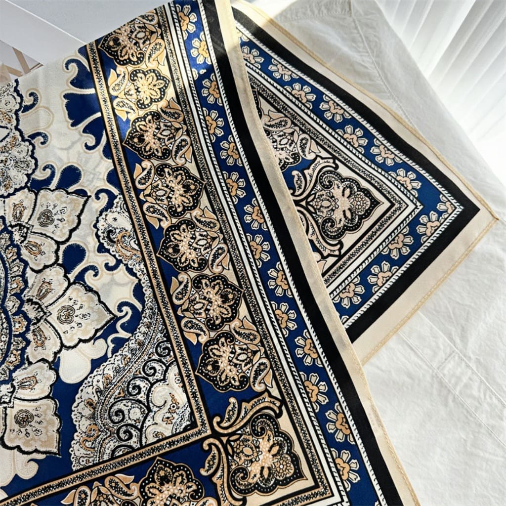 MaraSilk Pure Mulberry Silk Scarf - Square Double Crepe MS270