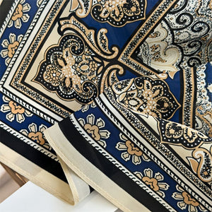 MaraSilk Pure Mulberry Silk Scarf - Square Double Crepe MS270