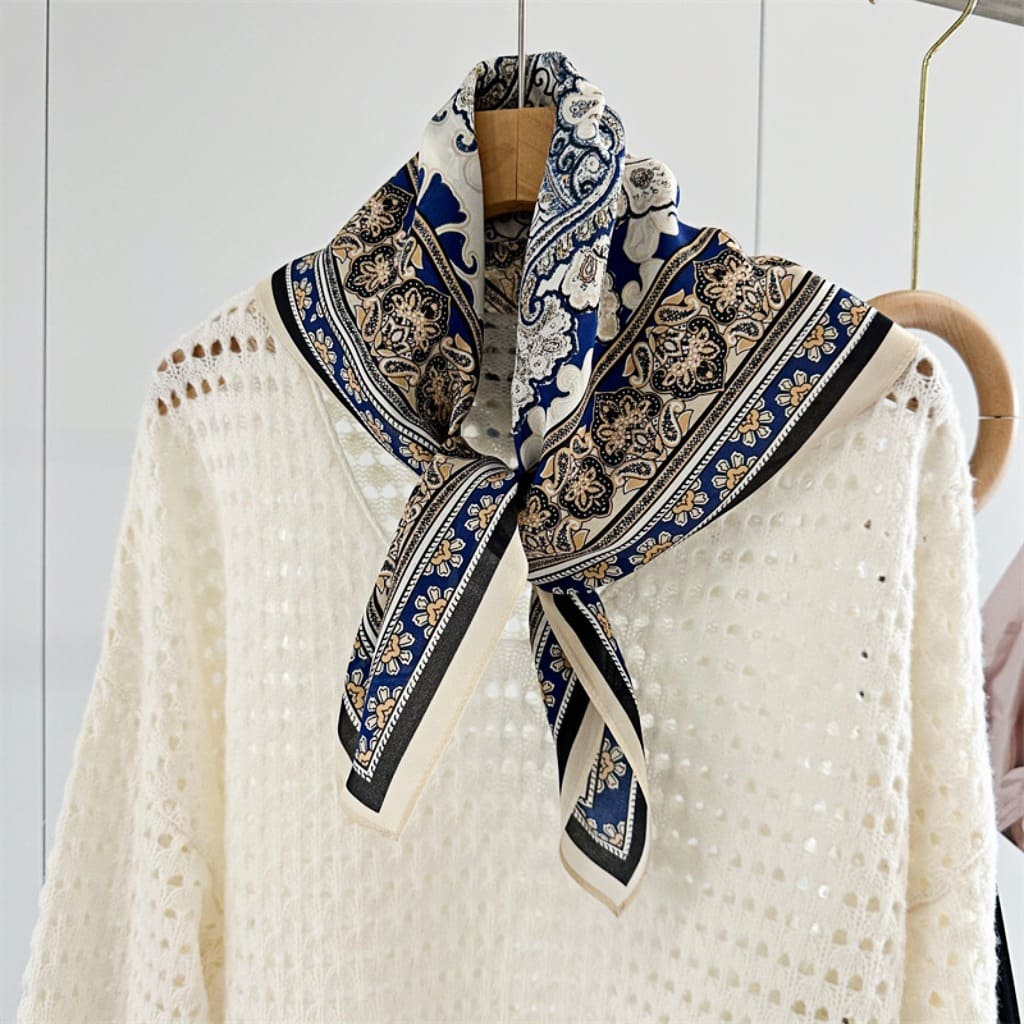 MaraSilk Pure Mulberry Silk Scarf - Square Double Crepe MS270 25" x 25" MS27001