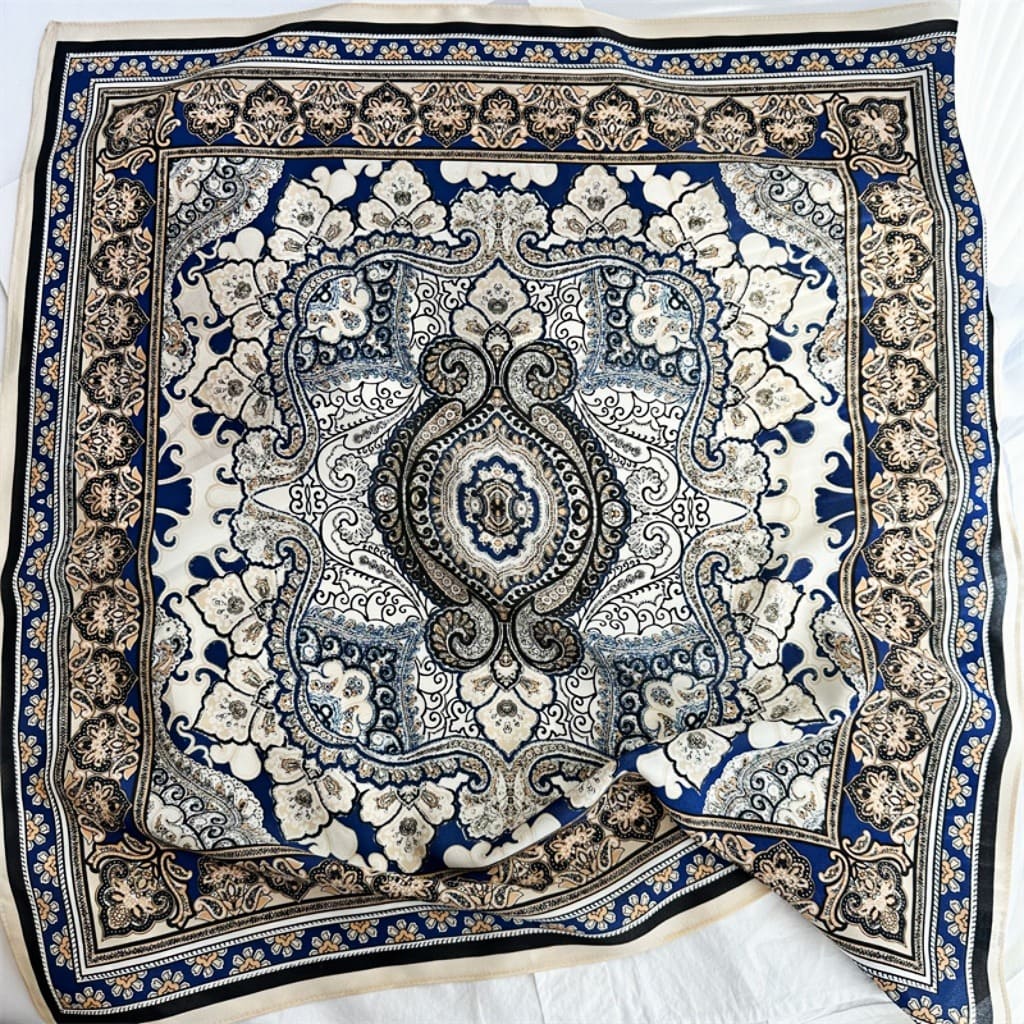 MaraSilk Pure Mulberry Silk Scarf - Square Double Crepe MS270