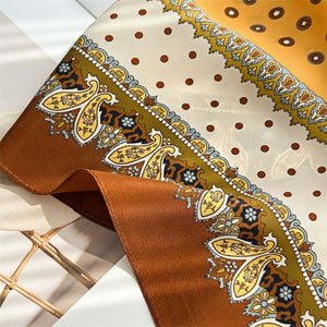 MaraSilk Pure Mulberry Silk Scarf - Square Double Crepe MS271