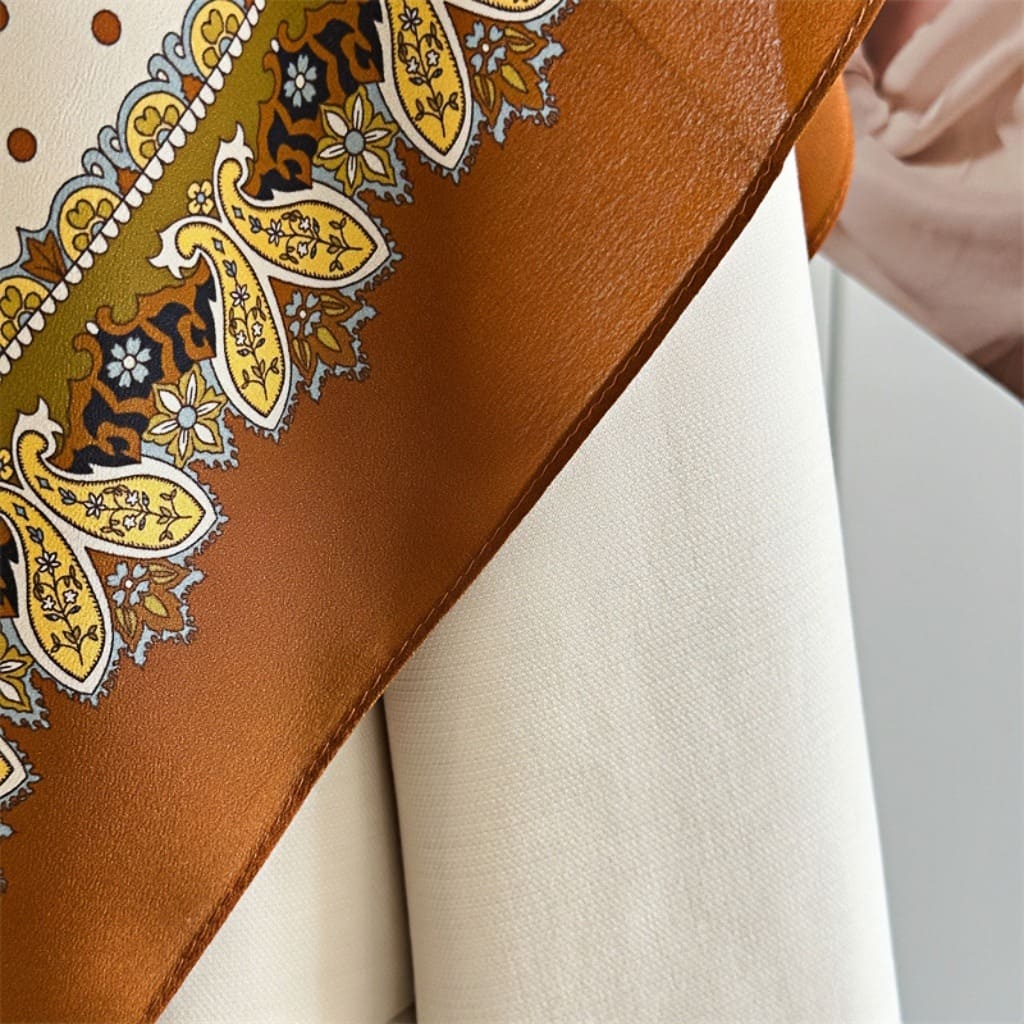 MaraSilk Pure Mulberry Silk Scarf - Square Double Crepe MS271