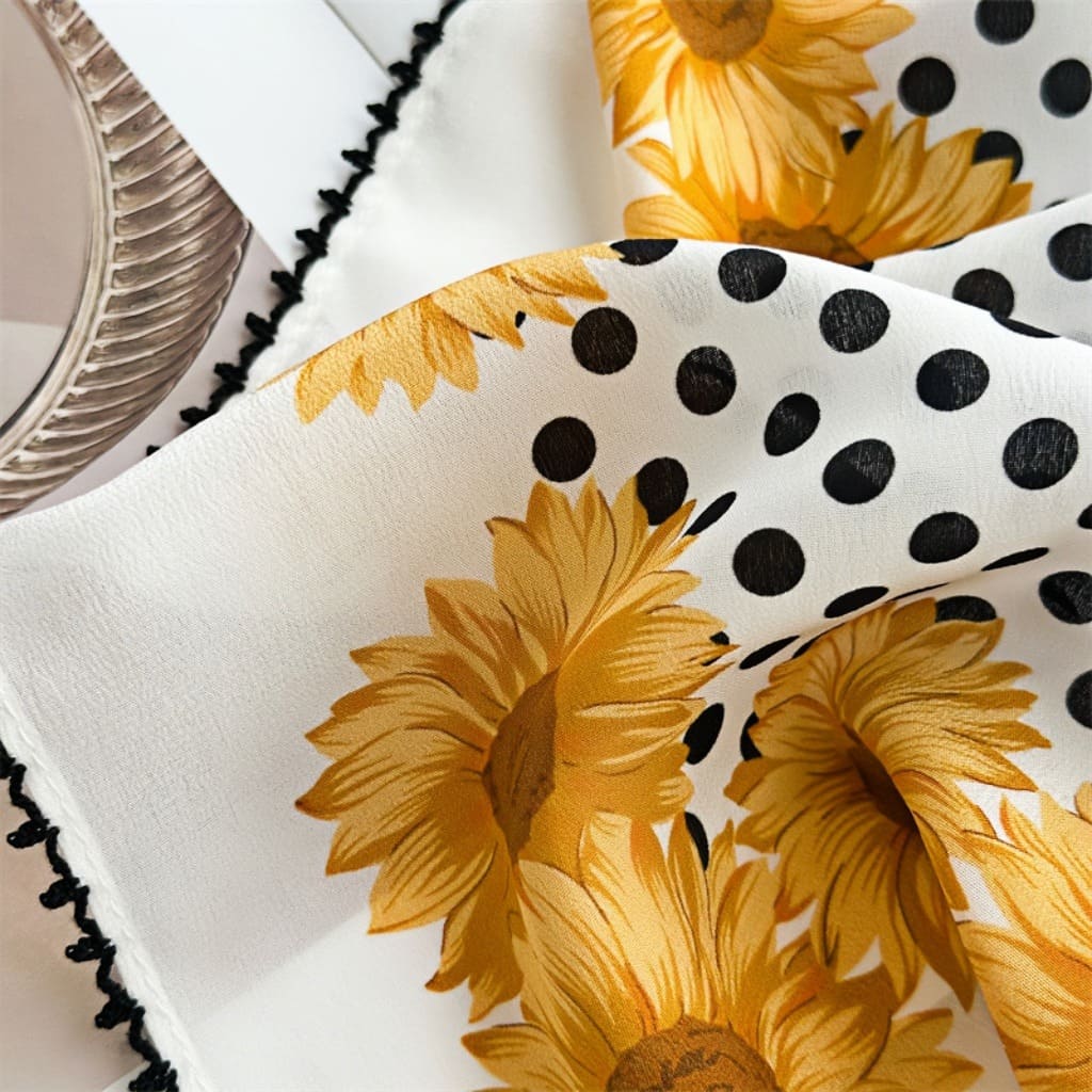 MaraSilk Pure Mulberry Silk Scarf - Square Double Crepe MS272