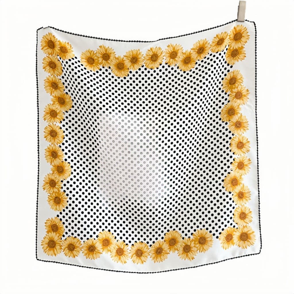 MaraSilk Pure Mulberry Silk Scarf - Square Double Crepe MS272