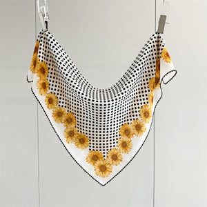 MaraSilk Pure Mulberry Silk Scarf - Square Double Crepe MS272