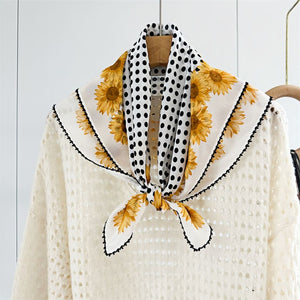 MaraSilk Pure Mulberry Silk Scarf - Square Double Crepe MS272 25" x 25" MS27201