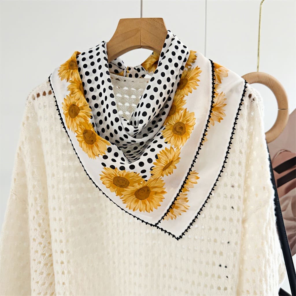 MaraSilk Pure Mulberry Silk Scarf - Square Double Crepe MS272