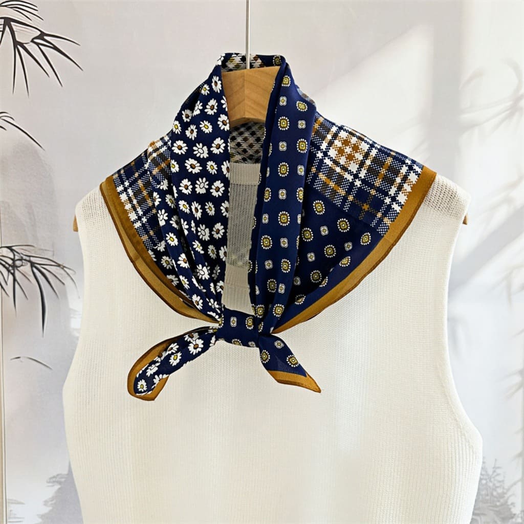 MaraSilk Pure Mulberry Silk Scarf - Square Double Crepe MS273 25" x 25" MS27301