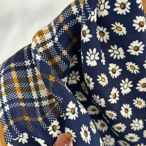 MaraSilk Pure Mulberry Silk Scarf - Square Double Crepe MS273