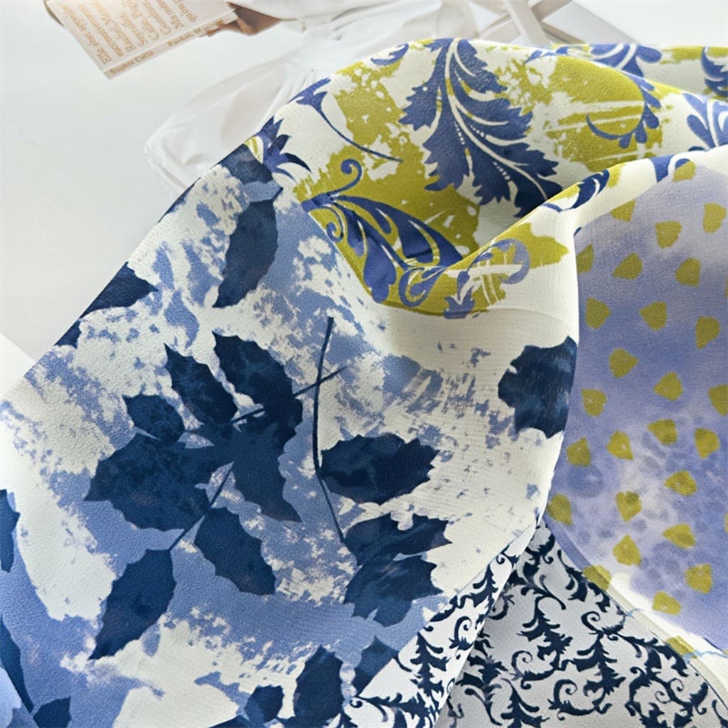 MaraSilk Pure Mulberry Silk Scarf - Square Double Crepe MS274