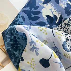 MaraSilk Pure Mulberry Silk Scarf - Square Double Crepe MS274