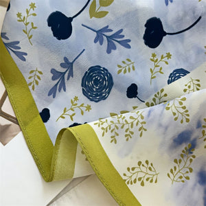 MaraSilk Pure Mulberry Silk Scarf - Square Double Crepe MS274