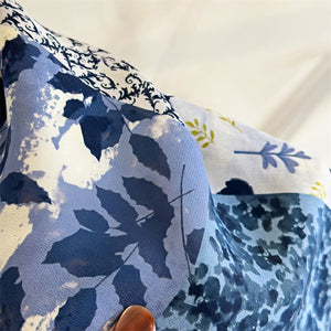 MaraSilk Pure Mulberry Silk Scarf - Square Double Crepe MS274